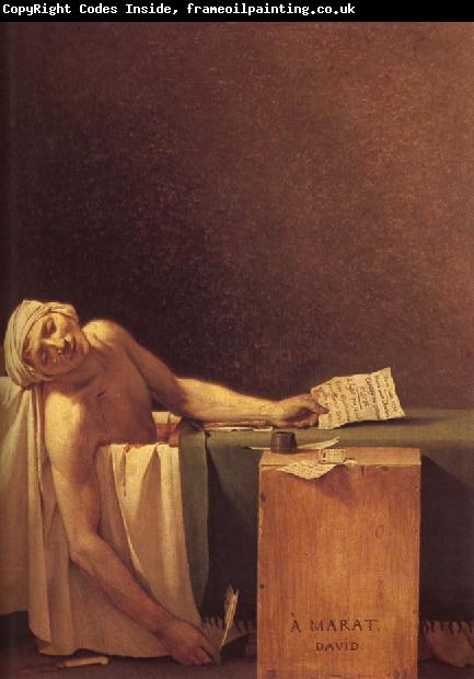 Jacques-Louis David The death of Marat